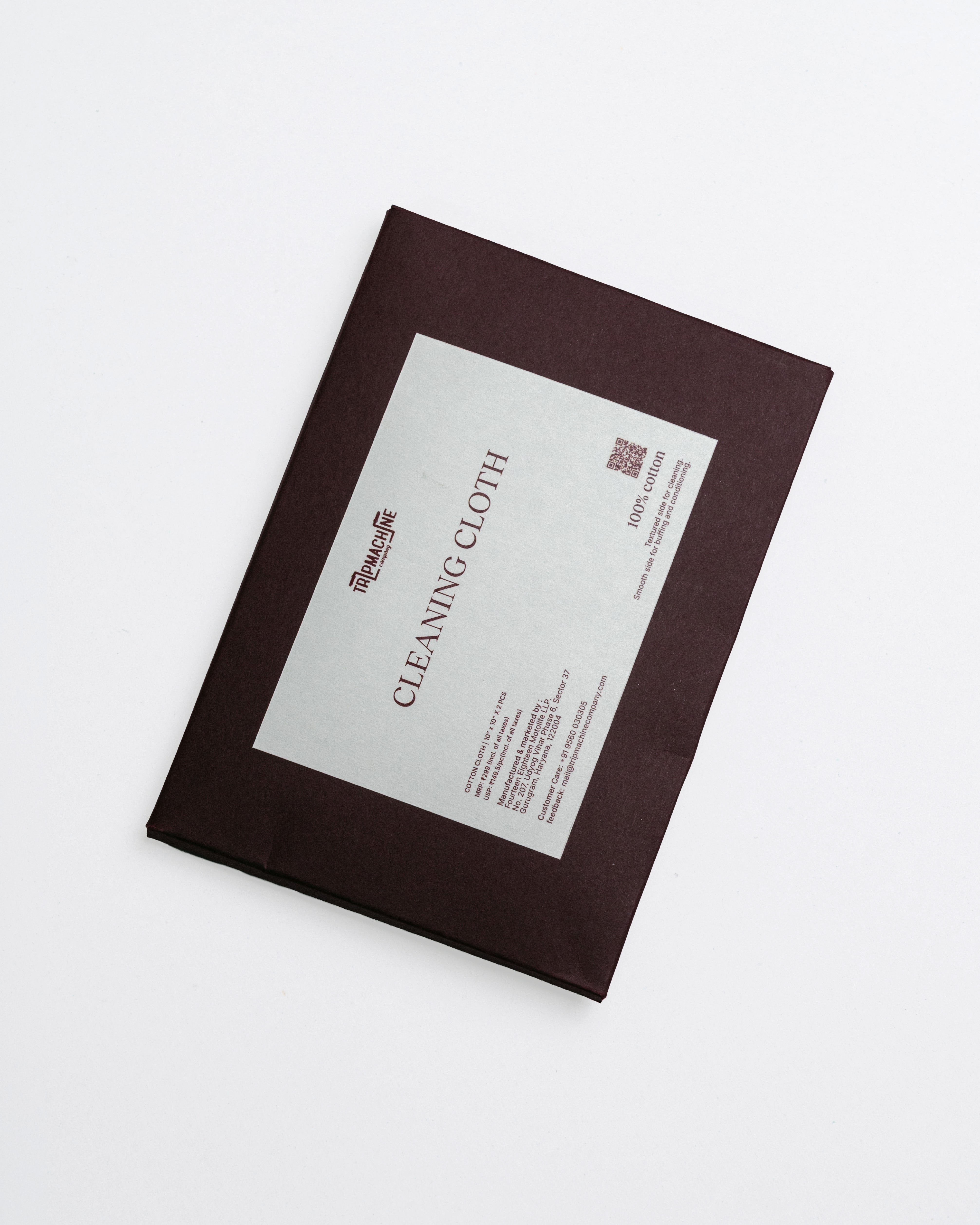 Brown package with a label on a white background