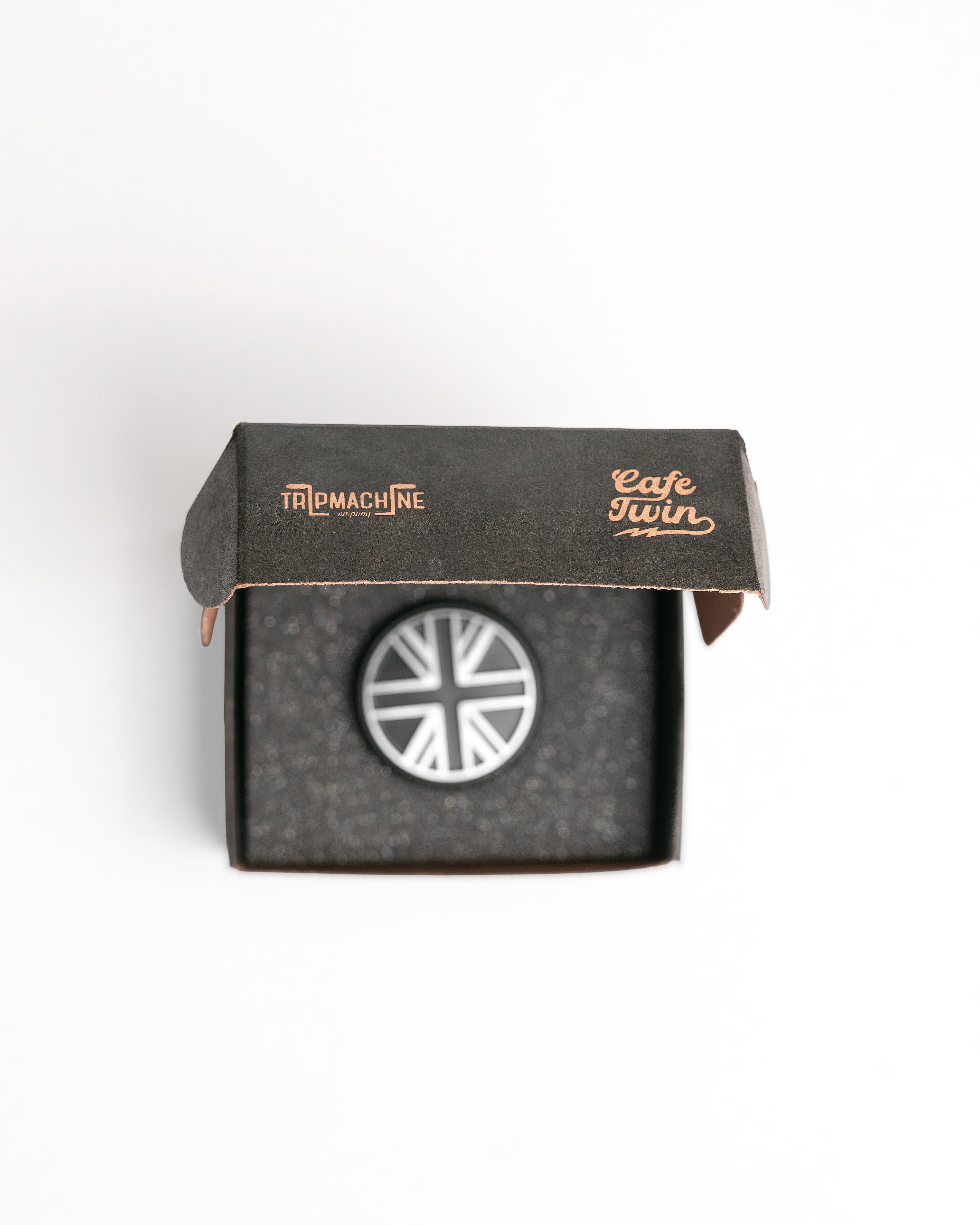 Cafe Twin product in a black box with visible branding on a white background